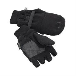Pinewood Fingerless fleece gloves - Black